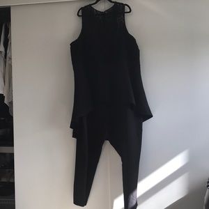 Eloquii Tuxedo Lace Romper